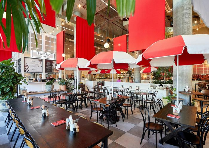 Fratelli Fresh Darling Harbour - Credit: Pacific Hunter Group Bright interior of the dining area at Fratelli Fresh Darling Harbour