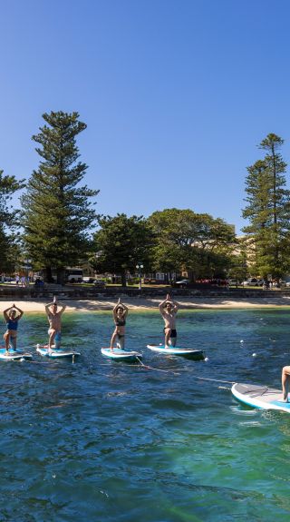 Flow mOcean yoga class, Manly